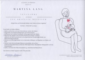 Körperliche und emotionale Narben einer Geburt achtsam begleiten bei Brigitte Meissner 2021