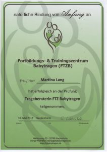 Ausbildung zur Trageberaterin bei FTZB Mainz